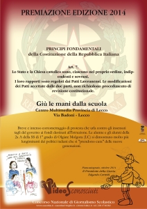 Gi+¦ le mani dalla scuola attestato video scon