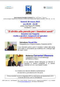 volantino incontro sordi