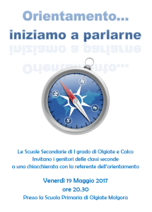 orientamento seconde 2017